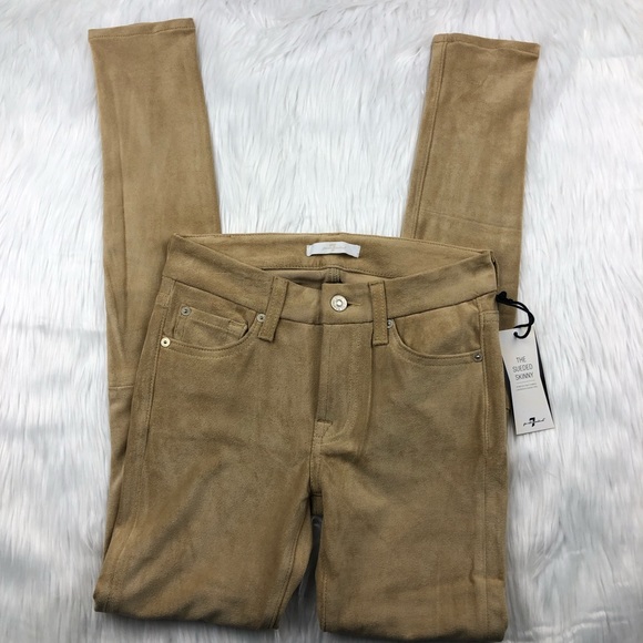 NWT 7 For All Mankind The Sueded Skinny Jeans - Picture 5 of 6